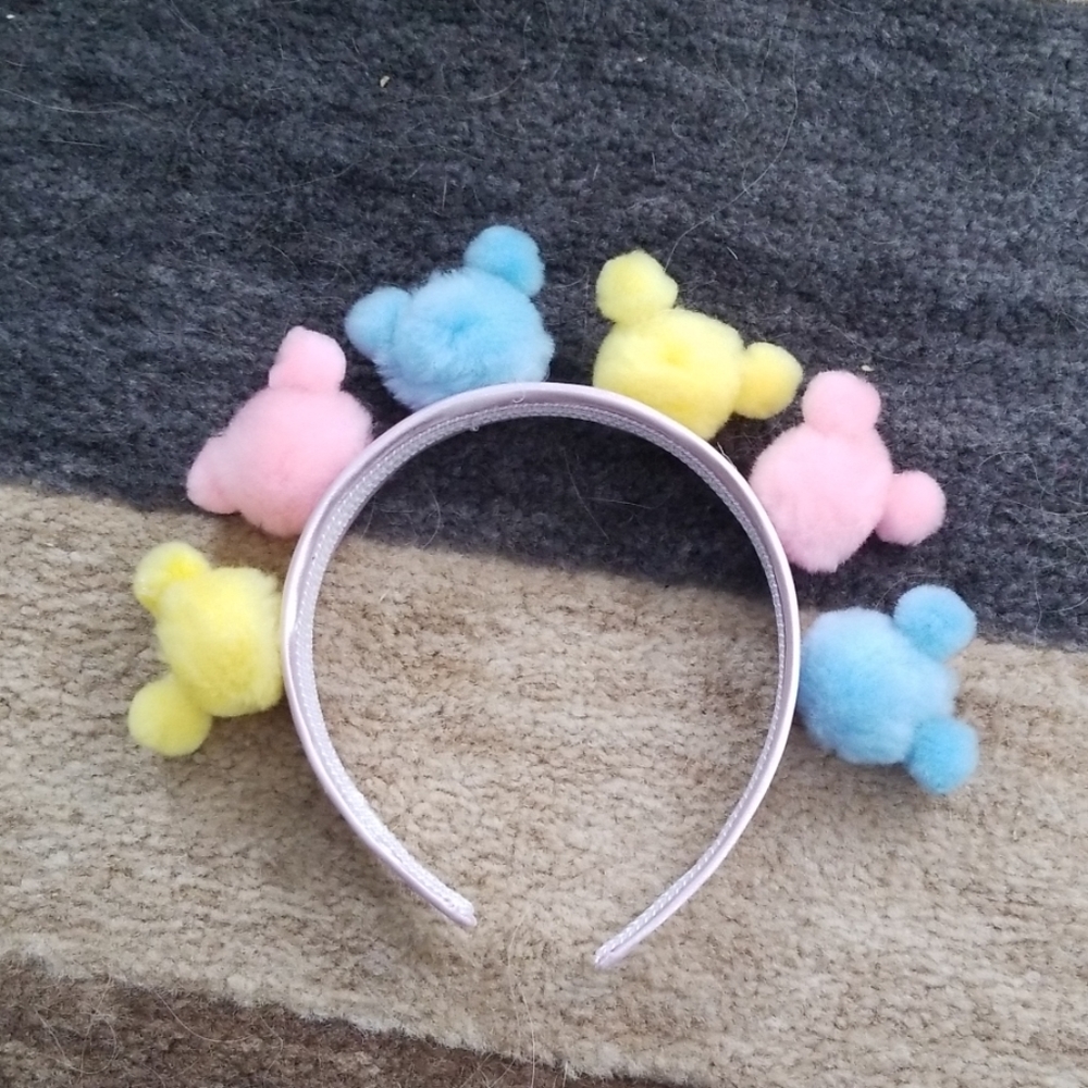Pom Pom Mickey headband